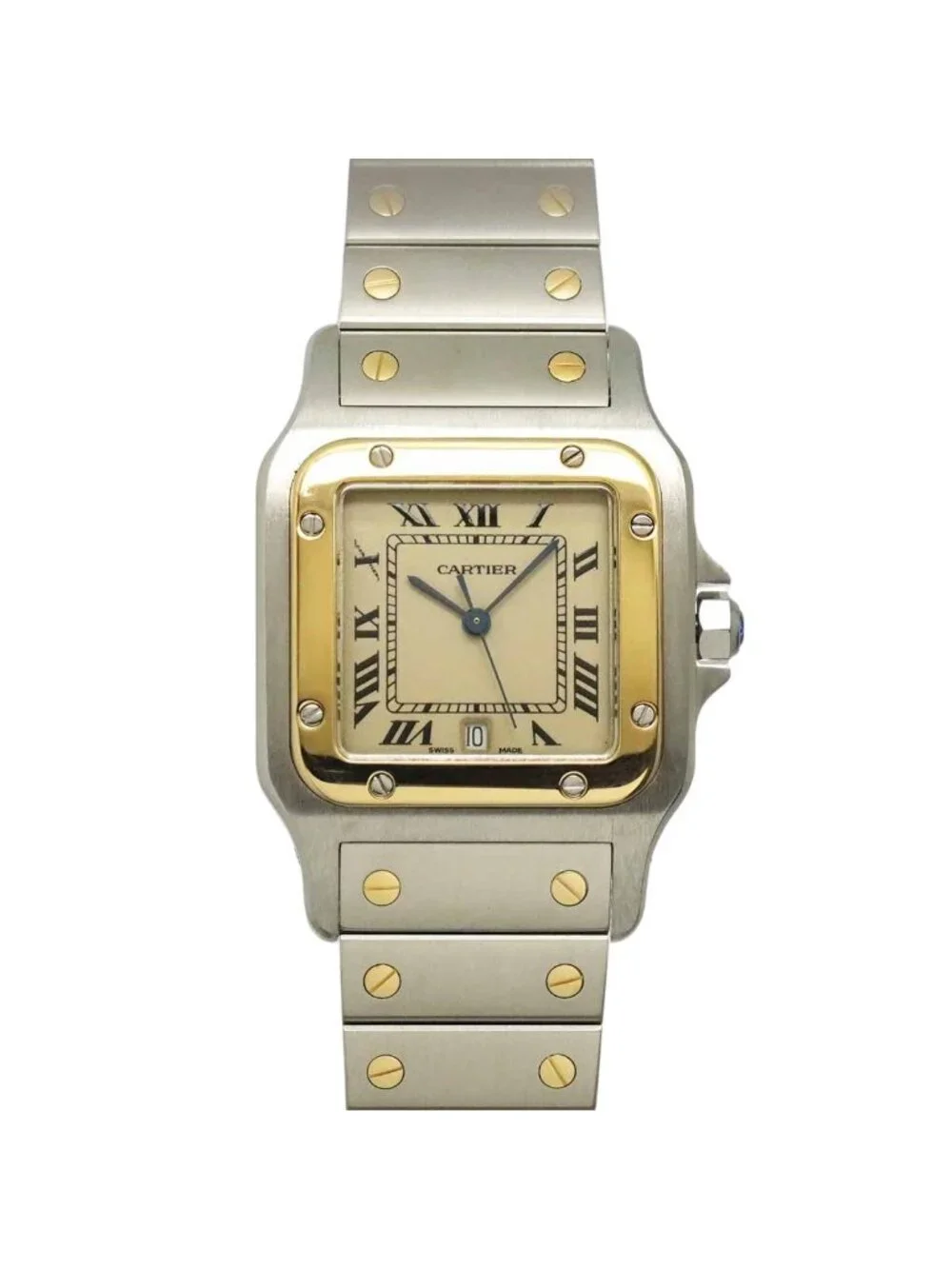 Cartier Santos Galbee LM Watch Date Yellow Gold